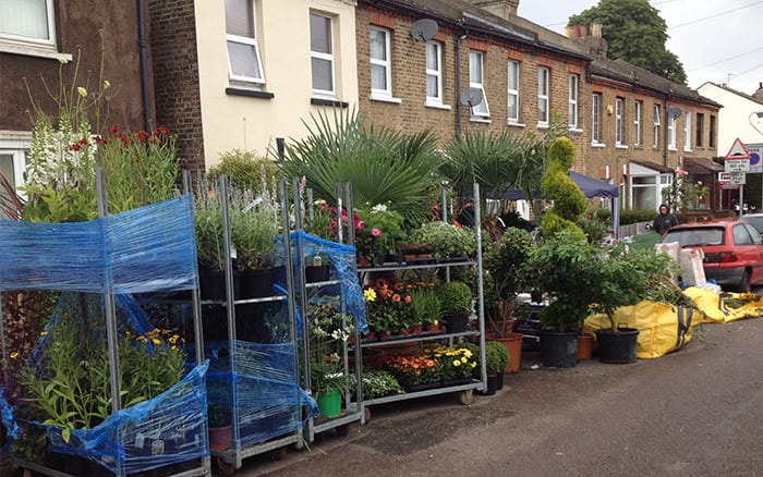 Street for Love Your Garden makeover is ready for plants and features to go into the garden for filming