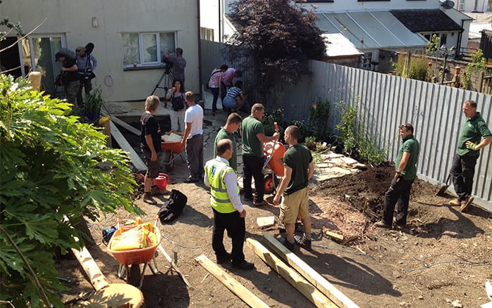 up-tree-view from David Domoney on set of Love Your Garden