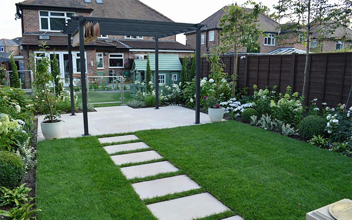 paving and lawn in Love Your Garden episode 7