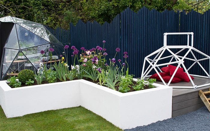 love-your-garden-white-raised-beds-alliums-finished-garden