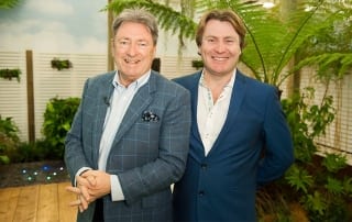 Alan Titchmarsh and David Domoney at the Young Gardeners of the Year 2016 competition