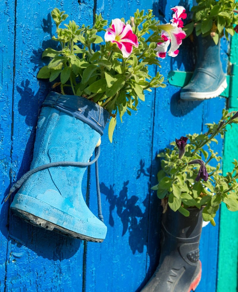 khaki welly planter