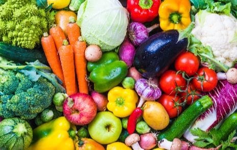 Fruit and vegetables as part of a varied and healthy diet