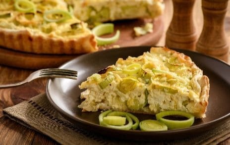 kale and leek quiche