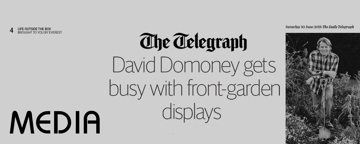 David Domoney headline on the telegraph newspaper