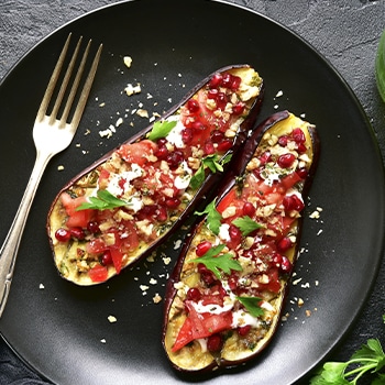 An Aubergine meal