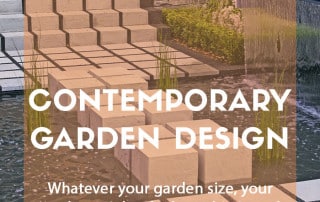 Contemporary modern garden design