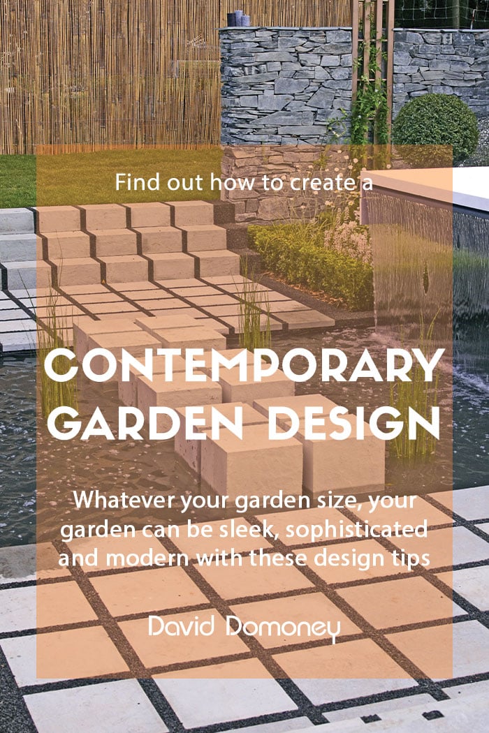 Contemporary modern garden design