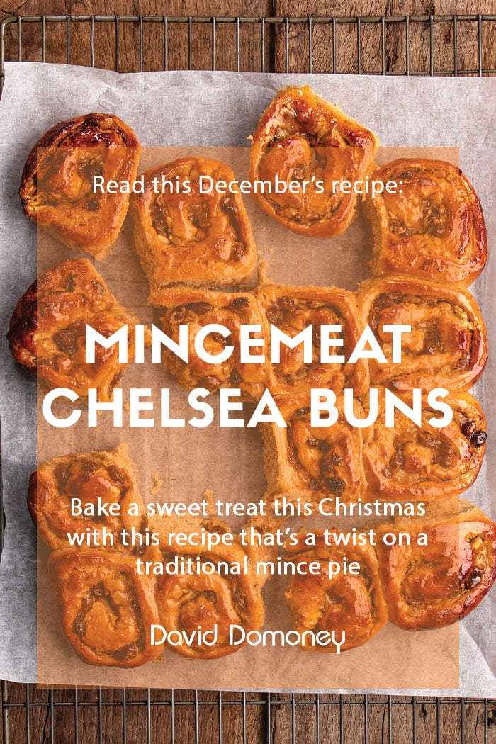 December recipe Mincemeat Chelsea buns