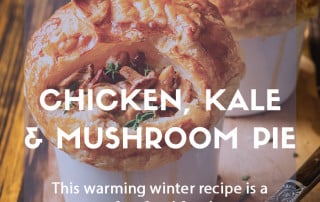 January recipe: Chicken, kale, mushroom pot pie