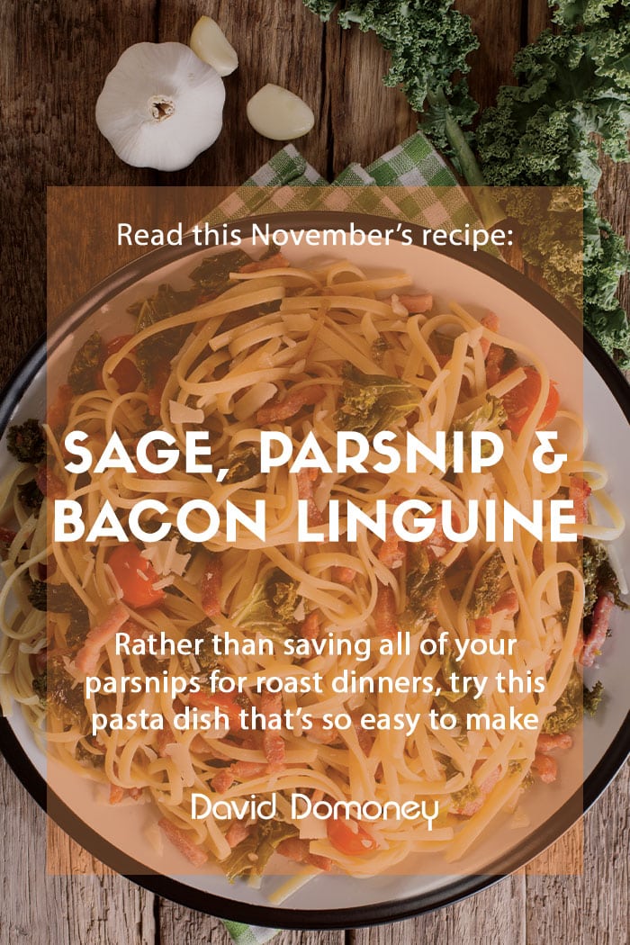 Recipe - November - Sage bacon and parsnip linguine