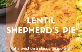 October recipe - Lentil shepherd's pie