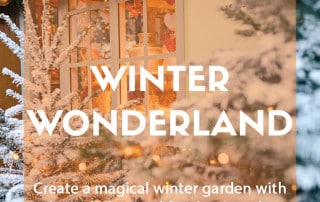 Winter wonderland style garden