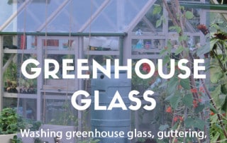 Top job for February: Wash greenhouse glass, guttering and glazing