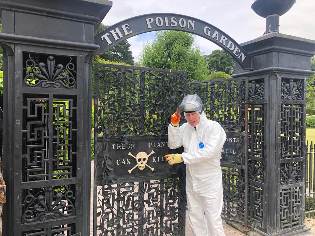 David Domoney at the Poison Garden in Alnwick