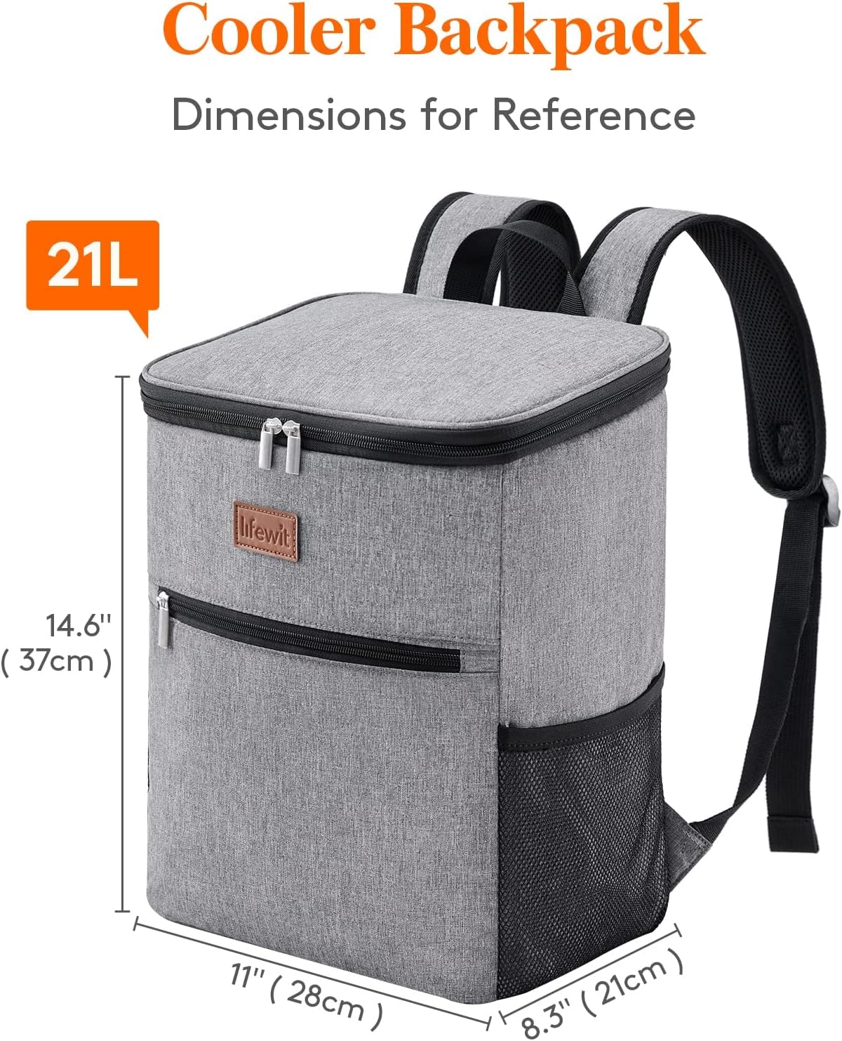 Lifewit 24L Sac à Dos Isotherme à Glacière Cooler Backpack Bag