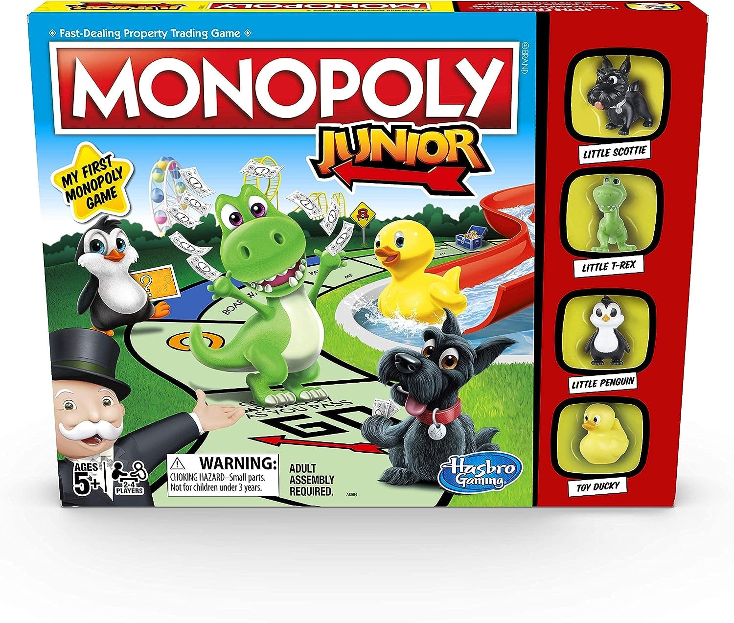 Monopoly Game, Family Board Game for 2 to 6 Players, Monopoly Board Game  for Kids Ages 8 and Up, Includes Fan Vote Community Chest Cards, Package  May