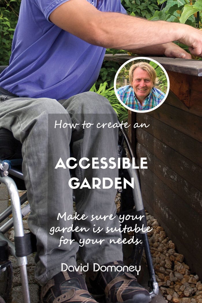 Accessible garden blog feature